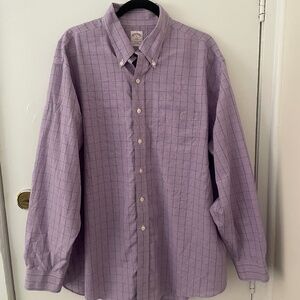 Brooks Brothers Size XL Purple Button-Up Shirt